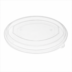 Plastic Dome Lid, White Color, For 26oz Bowl, To-Go Ready