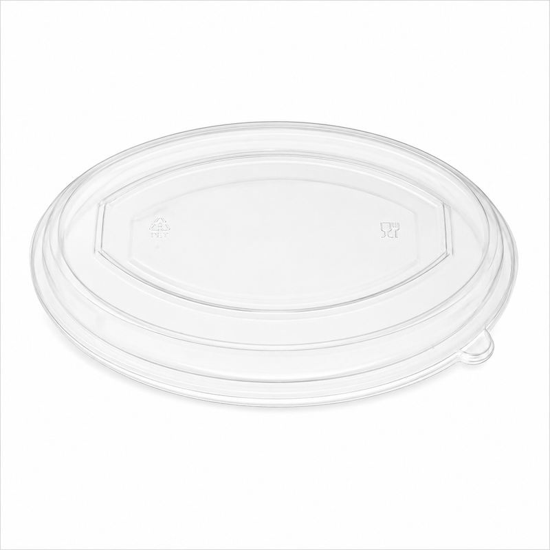 Plastic Dome Lid, White Color, For 26oz Bowl, To-Go Ready