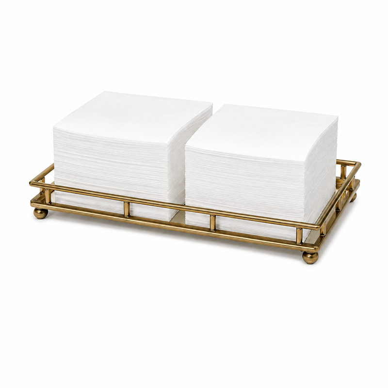 Premium Linen-Like Paper Napkin (2 Sizes), White Flat Pack (20PK/50CT)