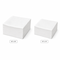 Premium Linen-Like Paper Napkin (2 Sizes), White Flat Pack (20PK/50CT)