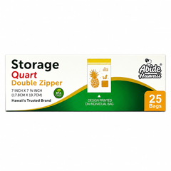 (Household Essential) Pineapple Quart Storage, Reusable Double Zipper, Food Storage Bags