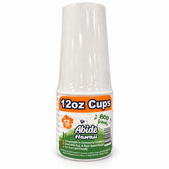 12oz PLA lined Paper Classic Cup, White