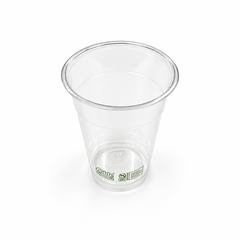 (PLA) 16 oz Cold Cups, Bioplastic, Commercially Compostable, 12 Count
