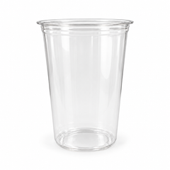 32 oz PLA Clear Poke Bowl, Plant-Based Bioplastic, Disposable