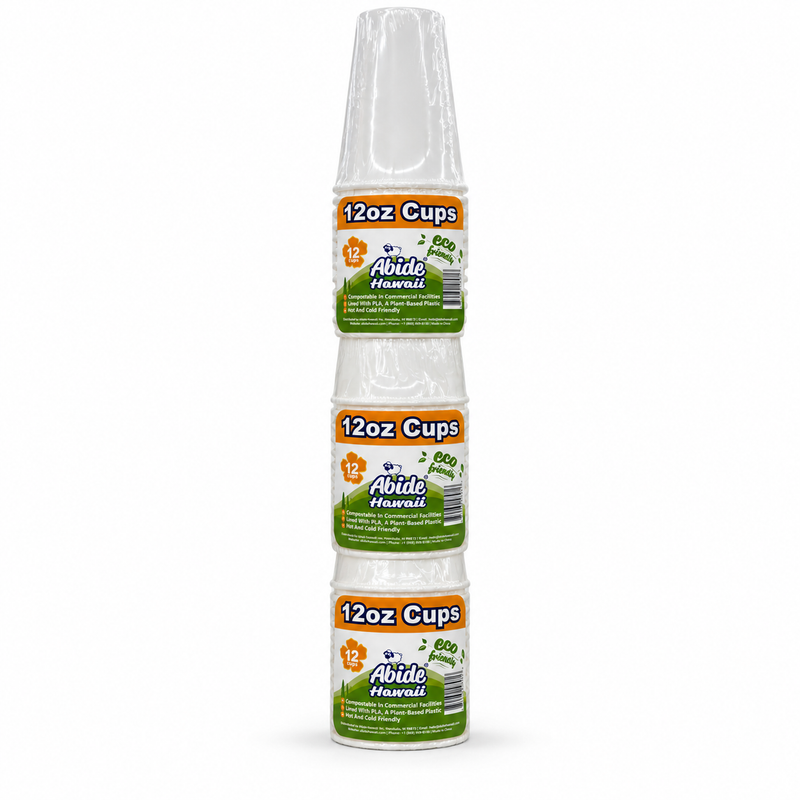 8oz PLA lined Paper Classic Cup, White