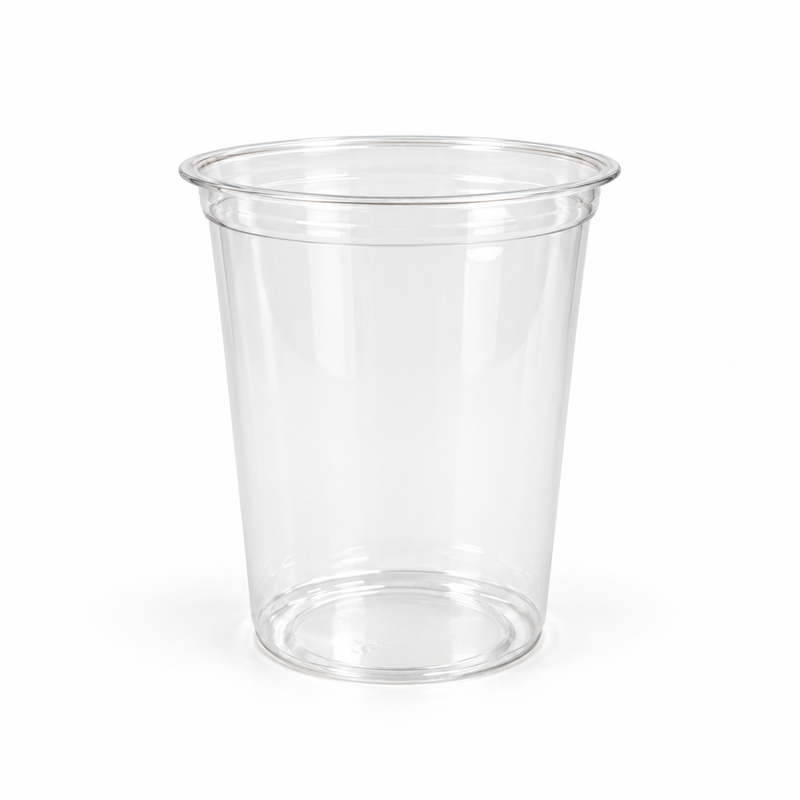24 oz PLA Clear Poke Bowl, Plant-Based Bioplastic, Disposable