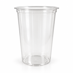 32 oz PLA Clear Poke Bowl, Plant-Based Bioplastic, Disposable
