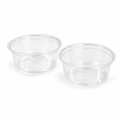 12 oz PLA Clear Poke Bowl, Plant-Based Bioplastic, Disposable