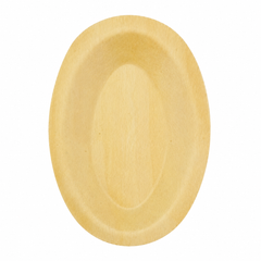 (New Item-Coming soon) Natural Wood Oval Plate 8.3