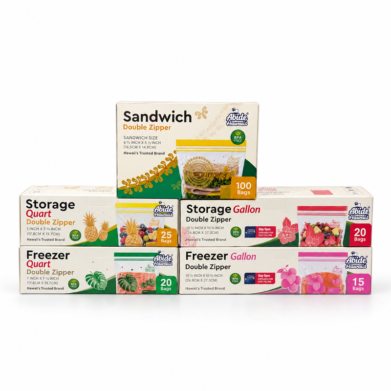 (Household Essential) Reusable Double Zipper, Food Storage Bags