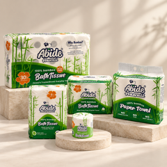 100% Bamboo (6/12/30 rolls) 2-Ply Bath Tissue, 300 sheets per roll