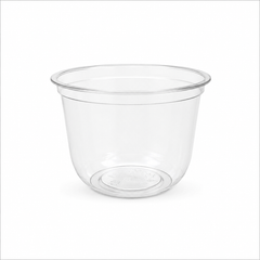 (PLA) Bioplastic Cup 12oz, 16oz and 24oz Rounded bottom (10PK/100CT), BPI Certified, hold temperatures up to 105°F (40°C)