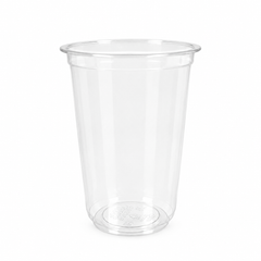 (PLA) Bioplastic Cup 12oz, 16oz and 24oz Rounded bottom (10PK/100CT), BPI Certified, hold temperatures up to 105°F (40°C)