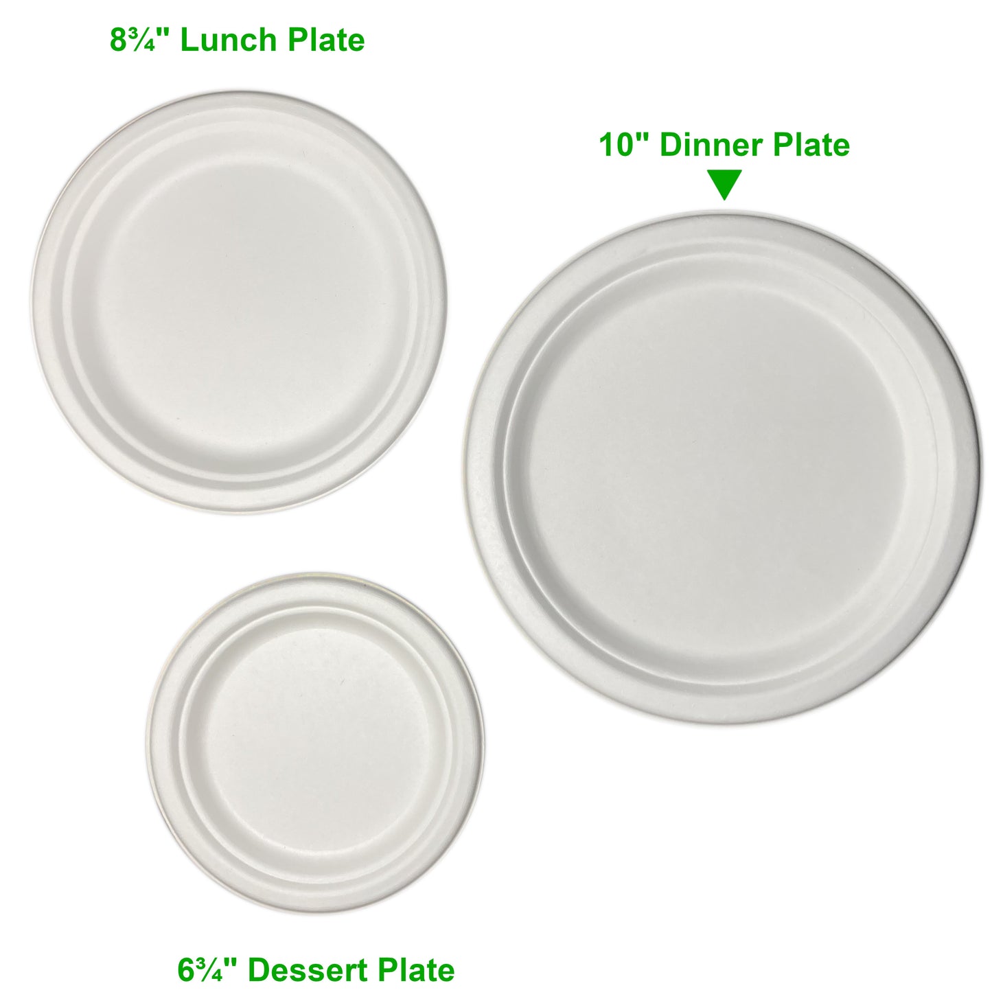 Abide Eco Compostable Dinner Plates